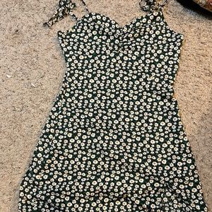 Cottage Core green dress